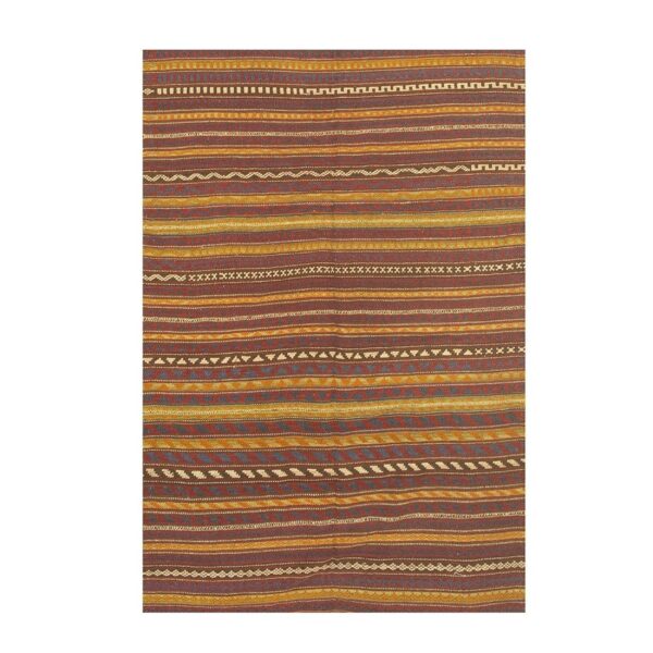 Mid century modern geometric vintage turkish kilim flatweave small rug 8 Mid century modern geometric vintage turkish kilim flatweave small rug - detail view 7