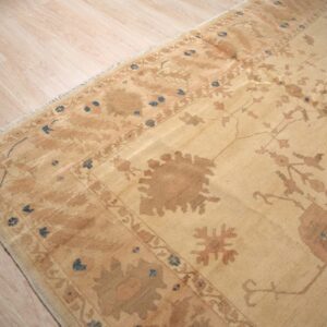 Peshawar hand knotted wool rug, Gold and Rust Oushak Design (SKU PS49496BG8X11), detail 2