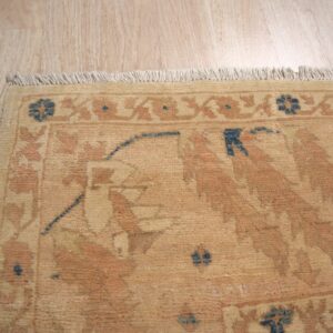 Peshawar hand knotted wool rug, Gold and Rust Oushak Design (SKU PS49496BG8X11), detail 3