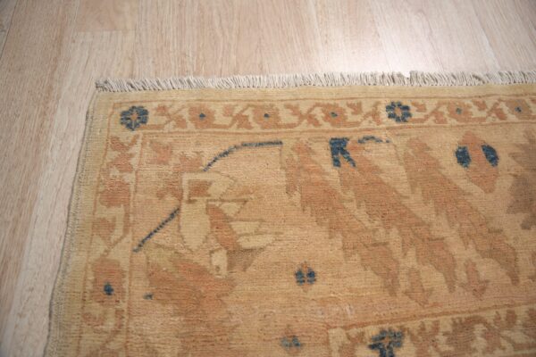 Peshawar rug, hand knotted wool, gold and rust oushak design, 8'5 x 10'6 4 Peshawar hand knotted wool rug, gold and rust oushak design (sku ps49496bg8x11), detail 3