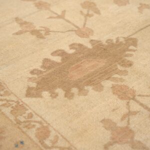 Peshawar hand knotted wool rug, Gold and Rust Oushak Design (SKU PS49496BG8X11), detail 6