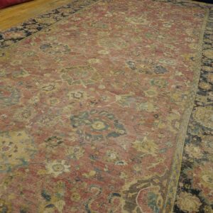 Mid-17th century Persian Safavid Isfahan carpet, field of palmettes and vine scrolls, stock number 20133