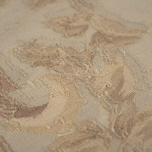 Vintage Aubusson flat weave rug, Pastel Rose Bouquet (SKU FA3498BG9X11), detail 10