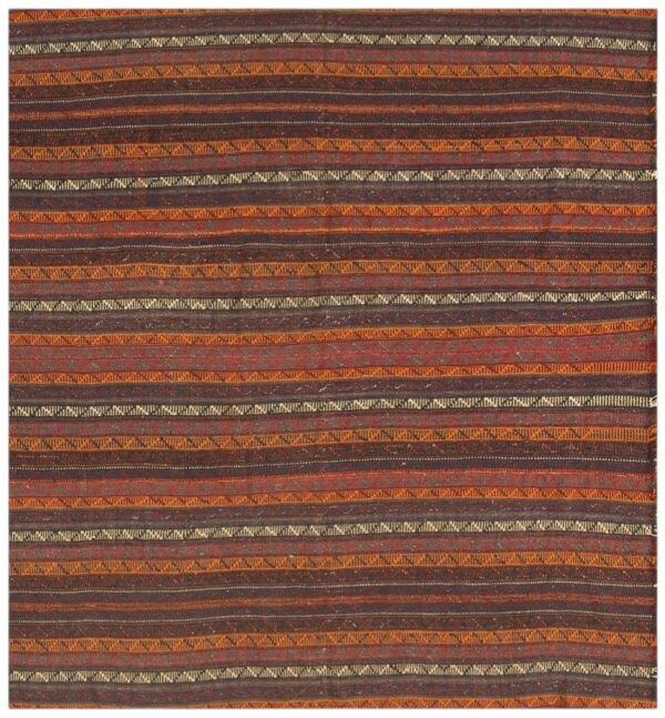 Vintage turkish kilim geometric modern hand-woven wool flat-weave rug c. 1950s 1 Vintage turkish kilim geometric modern hand-woven wool flat-weave rug c. 1950s