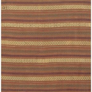 Vintage Turkish Kilim Multi Geometric Decorative Wool Flat-Weave Rug, c. 1950s