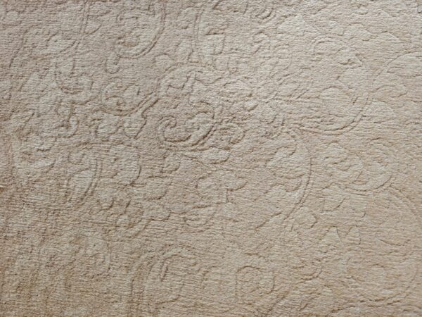 Warm light washed out cream color minimalist open field antique chinese deco rug 13 Warm light washed out cream color minimalist open field antique chinese deco rug, detail photo 5, stock number 21868